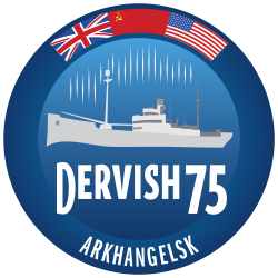 Празднование 75-летия прихода первого союзного конвоя "Дервиш"  в порт Архангельск
